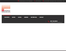 Tablet Screenshot of praesenz-immobilien.de